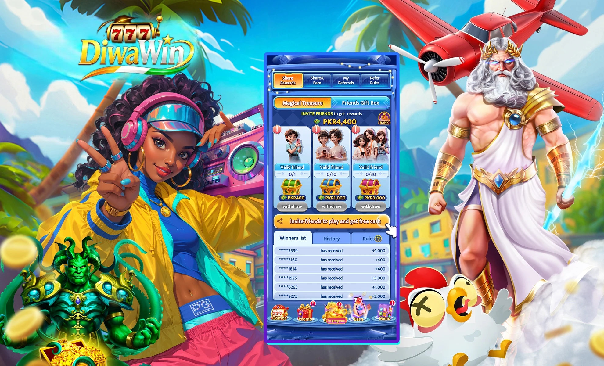 diwa win games